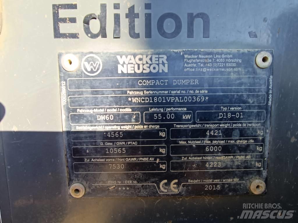 Wacker Neuson DW 60 Wozidła kolebkowe
