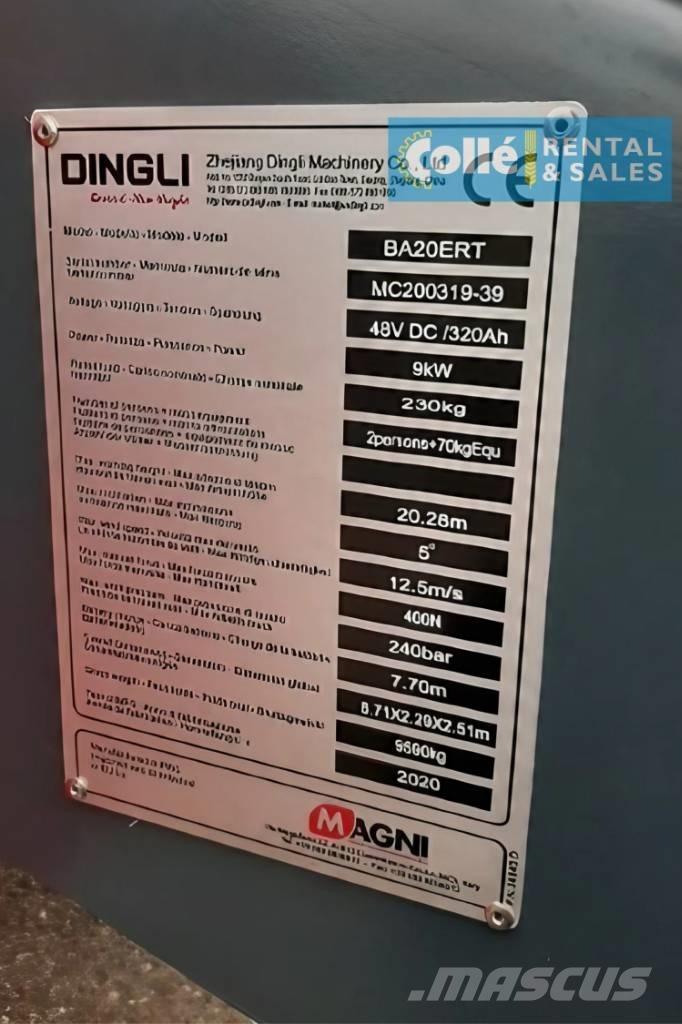 Magni BA20ERT | 2020 Podnośniki przegubowe