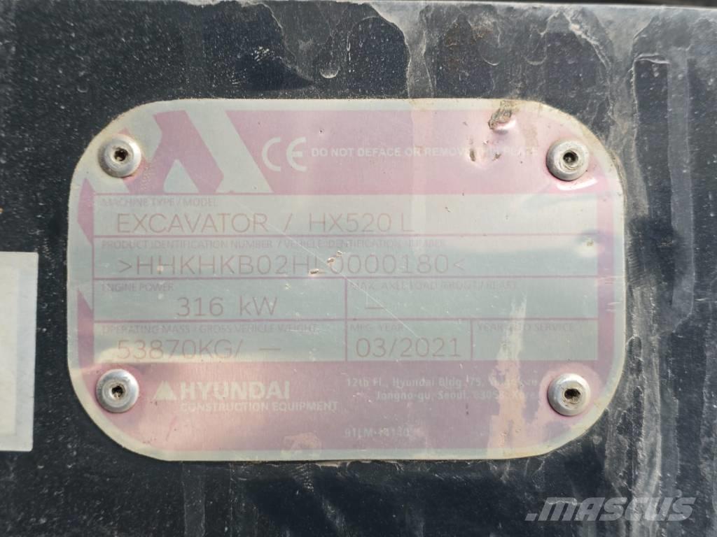 Hyundai HX 520 L Koparki gąsienicowe