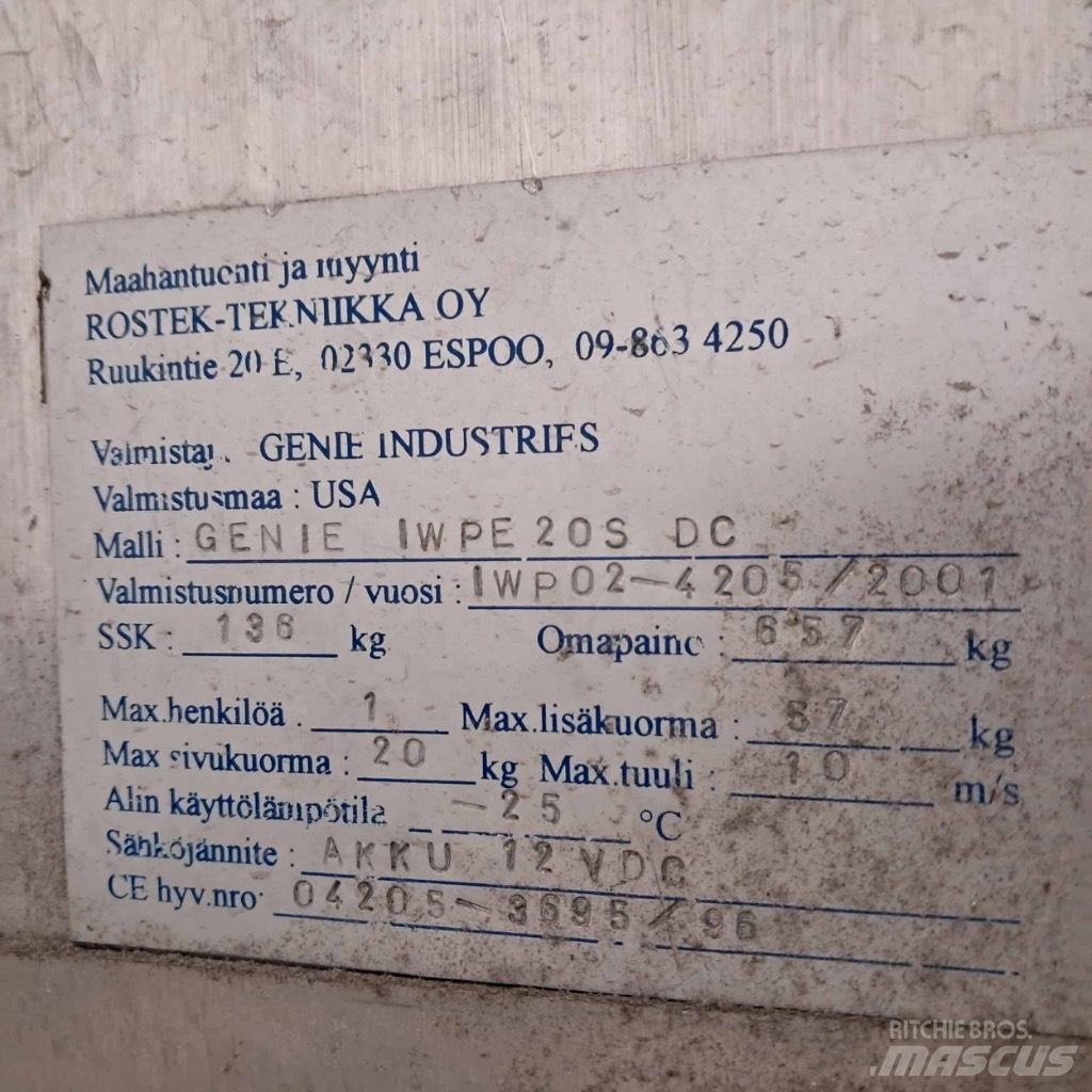 Genie IWP 20 S DC Podnośniki masztowe