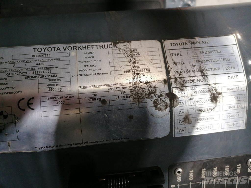 Toyota 8FBMKT25 Wózki elektryczne