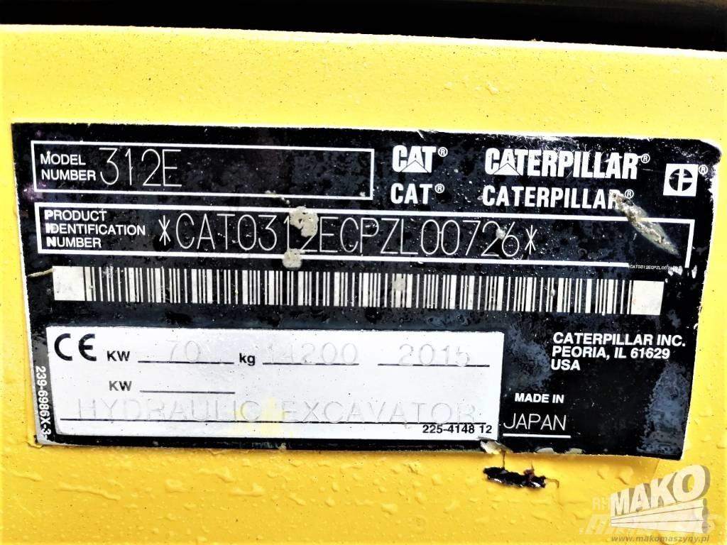 CAT 312 E Koparki gąsienicowe