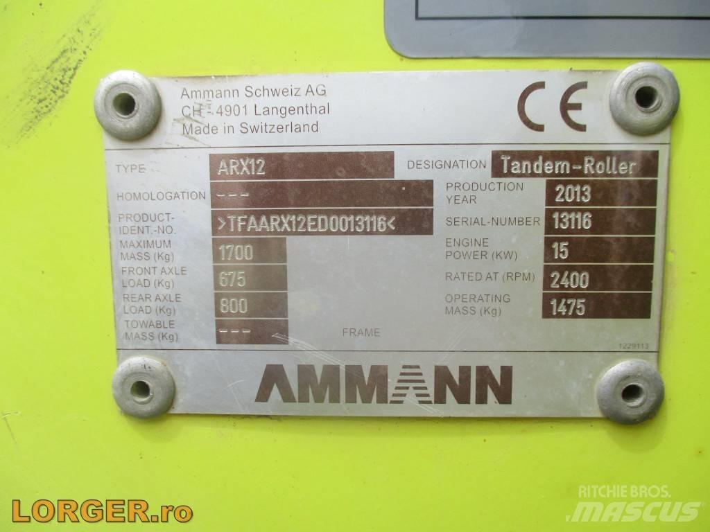 Ammann ARX 12 Walce dwubębnowe