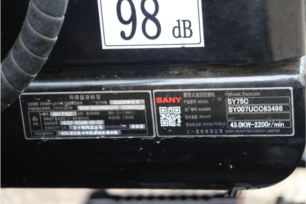 Sany sy75 Koparki gąsienicowe