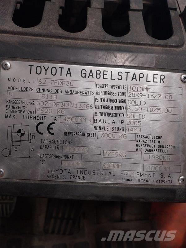 Toyota 62-7FDF30 Wózki widłowe inne