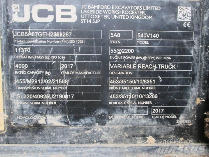 JCB 540-140 Ładowarki teleskopowe