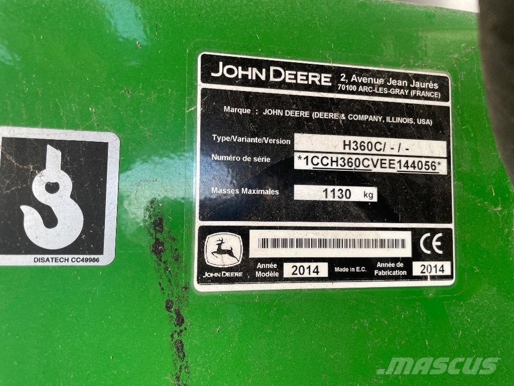 John Deere H 360 Ładowacze i koparki czołowe