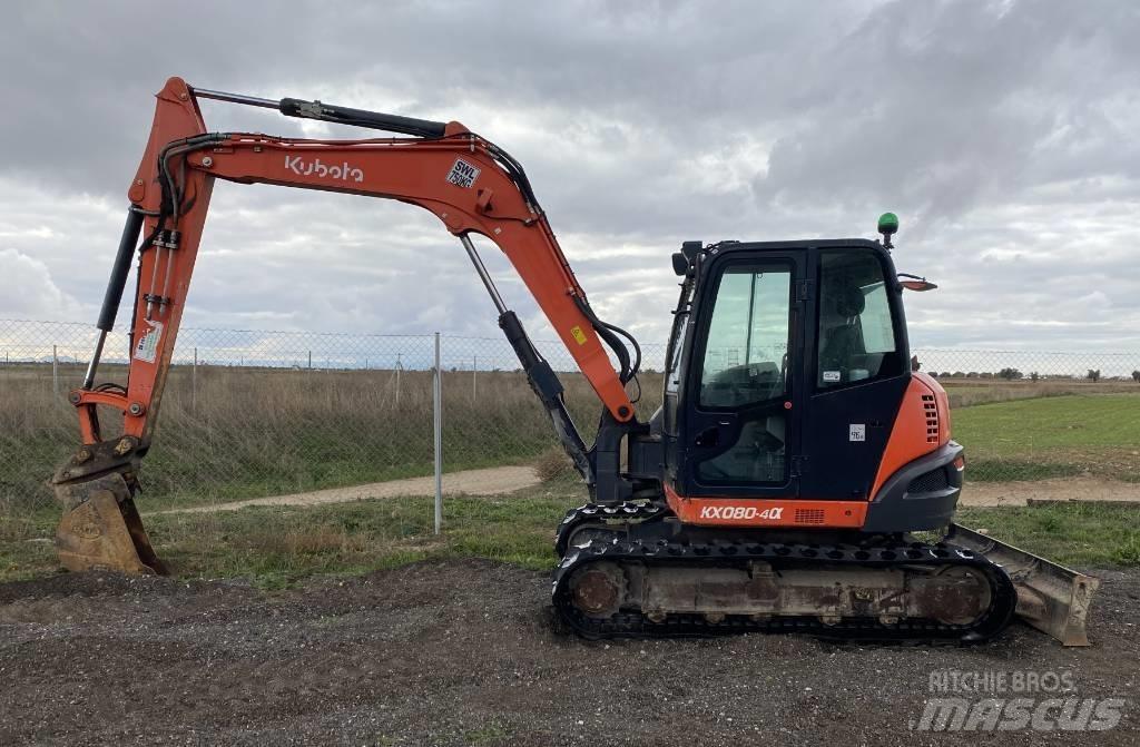 Kubota KX 080-4 Midikoparki  7t - 12t