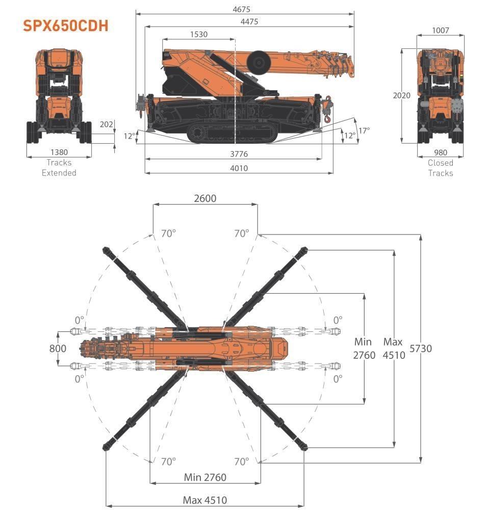 Jekko SPX650CDH Mini dźwigi