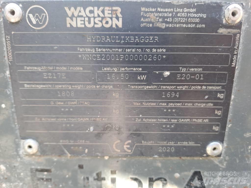 Wacker Neuson EZ17e Koparki gąsienicowe