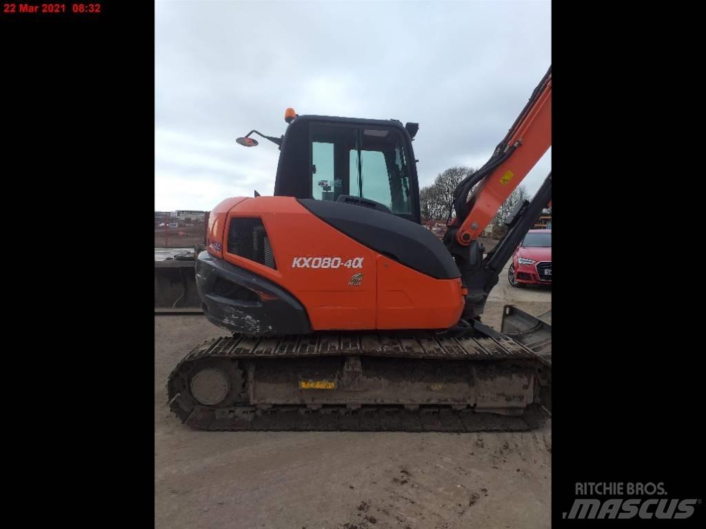 Kubota KX 080-4 Midikoparki  7t - 12t