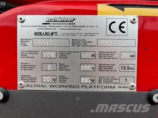 Bluelift SA 18 Kompaktowe samojezdne wysięgniki podnośnikowe