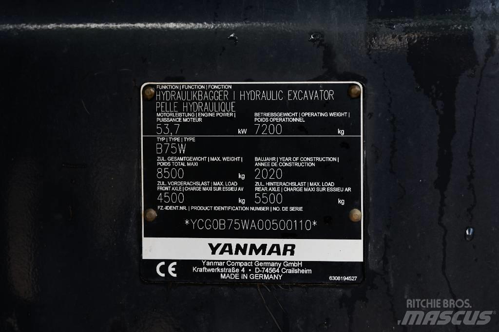 Yanmar B 75 W Koparki kołowe
