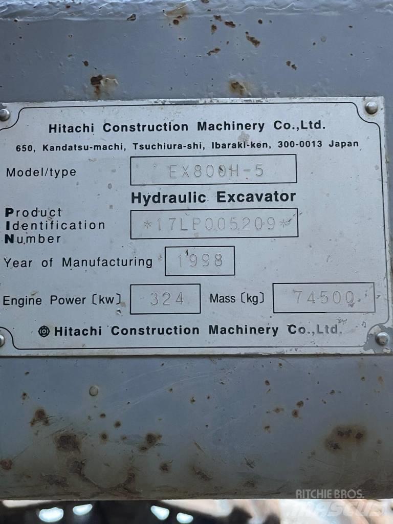 Hitachi EX 800 H-5 Koparki gąsienicowe