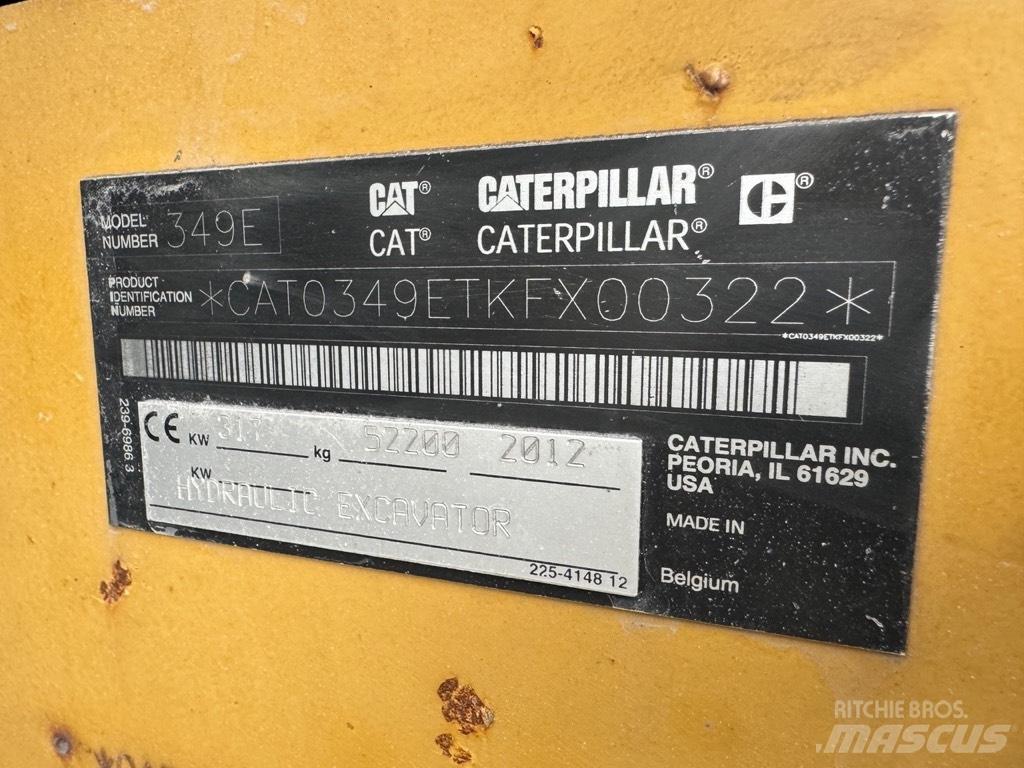 CAT 349 E Koparki gąsienicowe