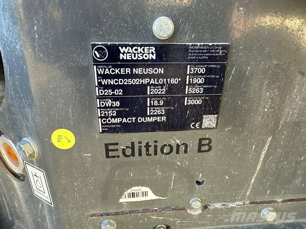 Wacker Neuson DW30 Wozidła kolebkowe