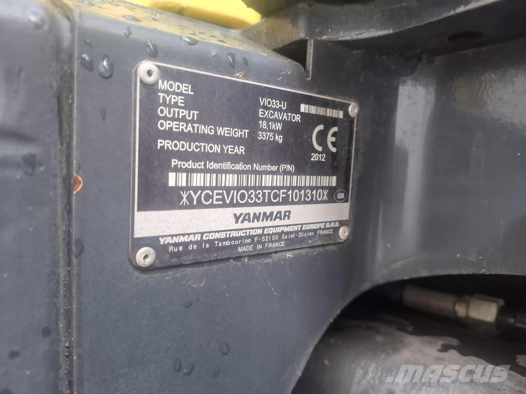 Yanmar Vio 33 U Minikoparki