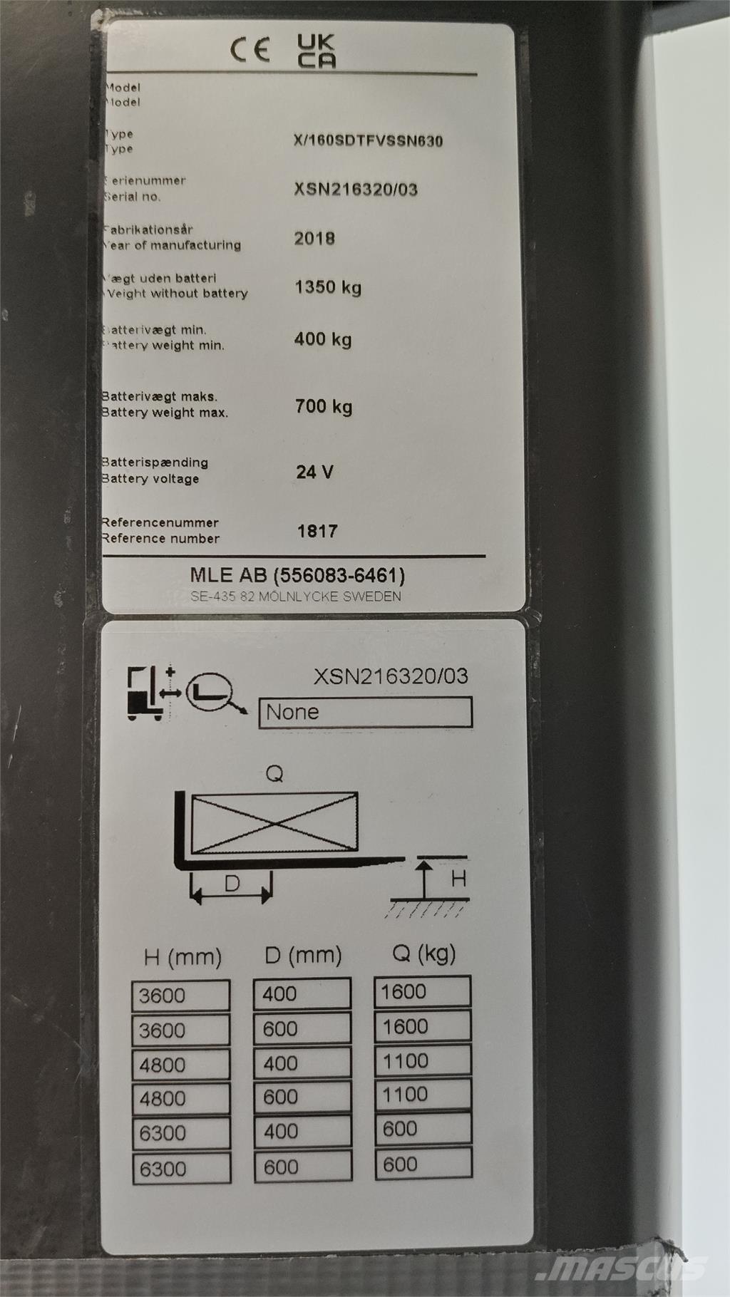 Atlet XSN160E Samojezdne maszyny do załadunku