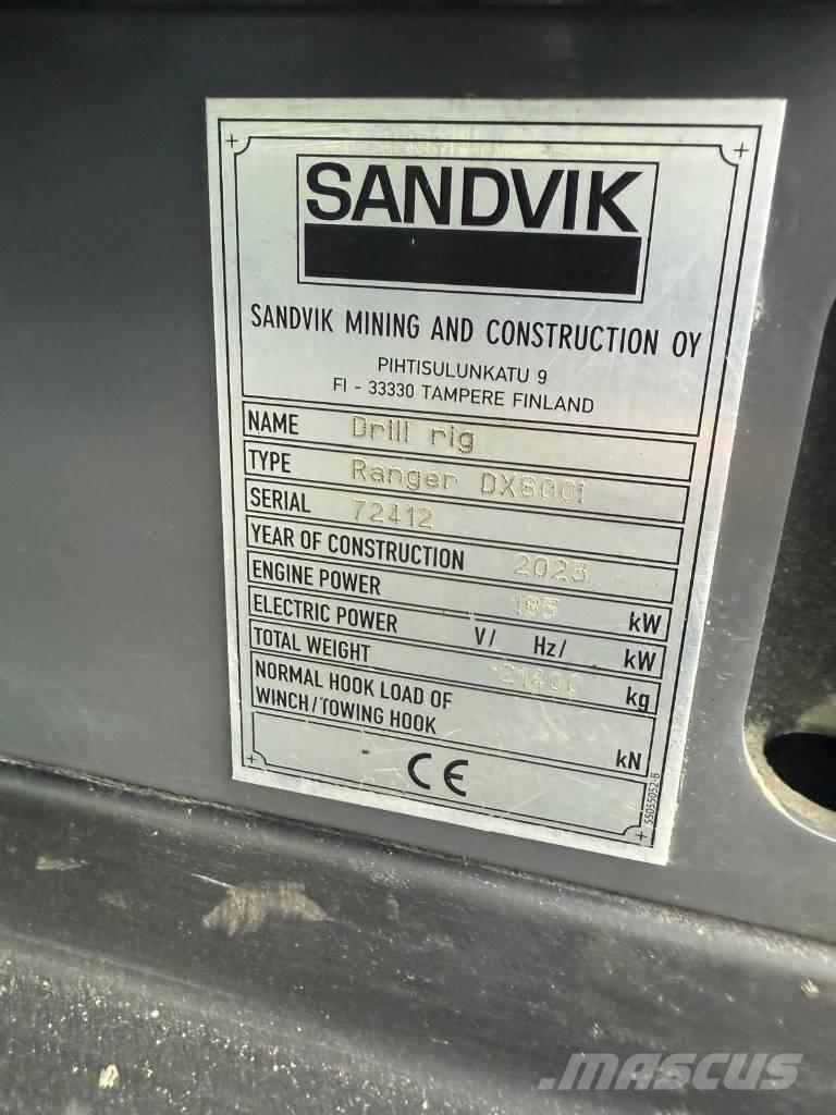 Sandvik DX 800I Wiertnice do nawierzchni
