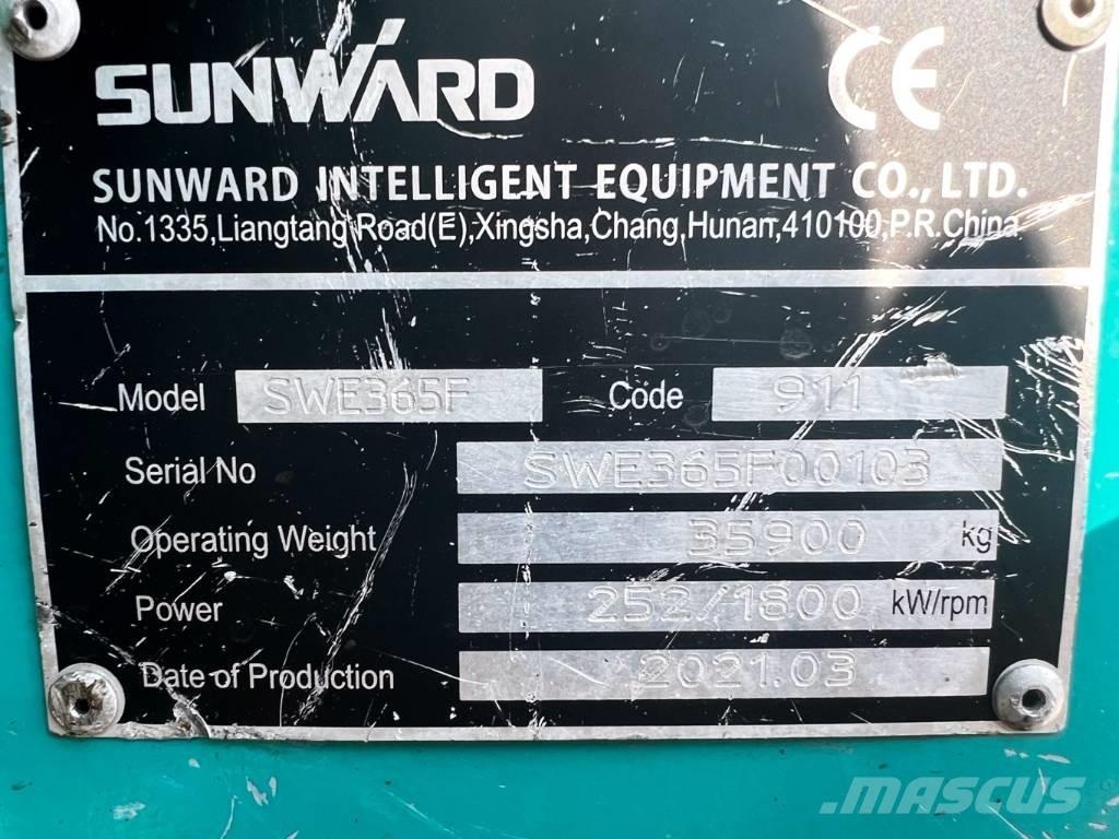 Sunward 365f Koparki gąsienicowe