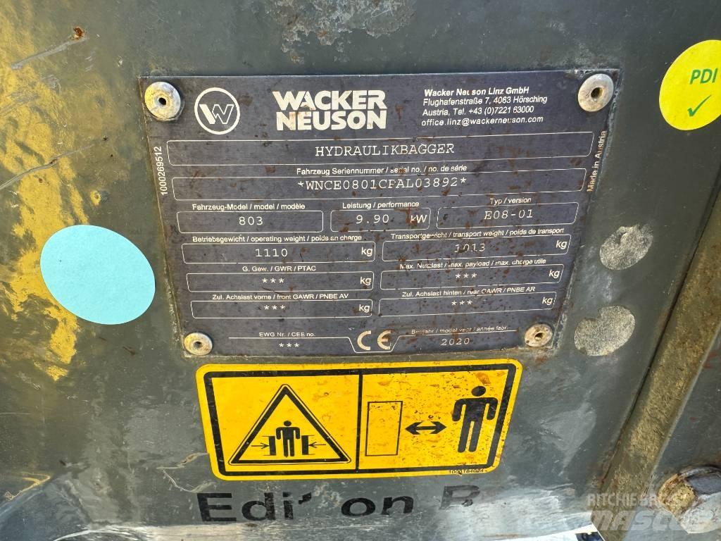 Wacker Neuson 803 Koparki gąsienicowe
