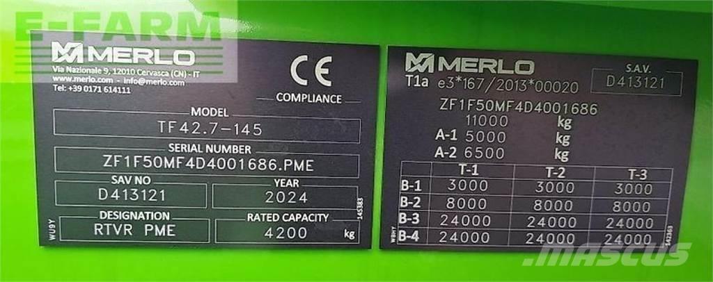 Merlo tf 42.7 - 145 Ładowarki rolnicze