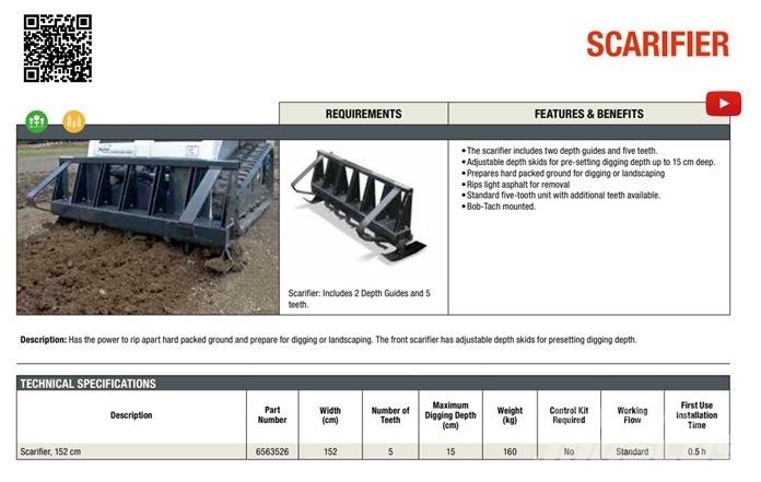 Bobcat Scarifier Komunalne - Inne