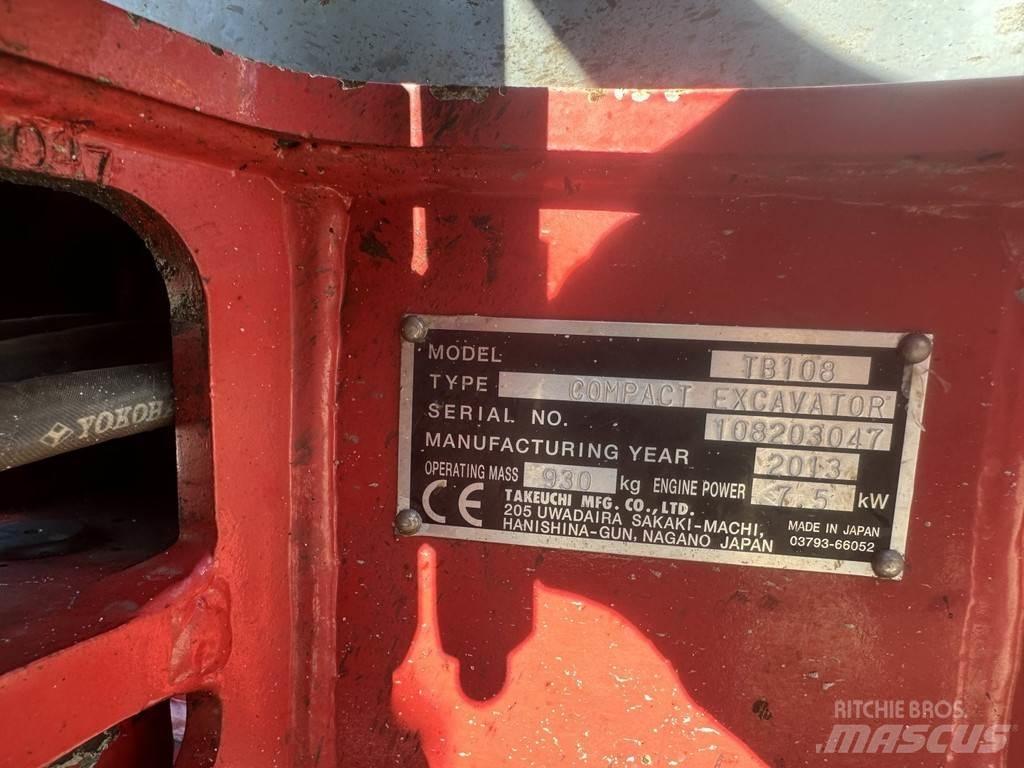 Takeuchi TB108 Minikoparki