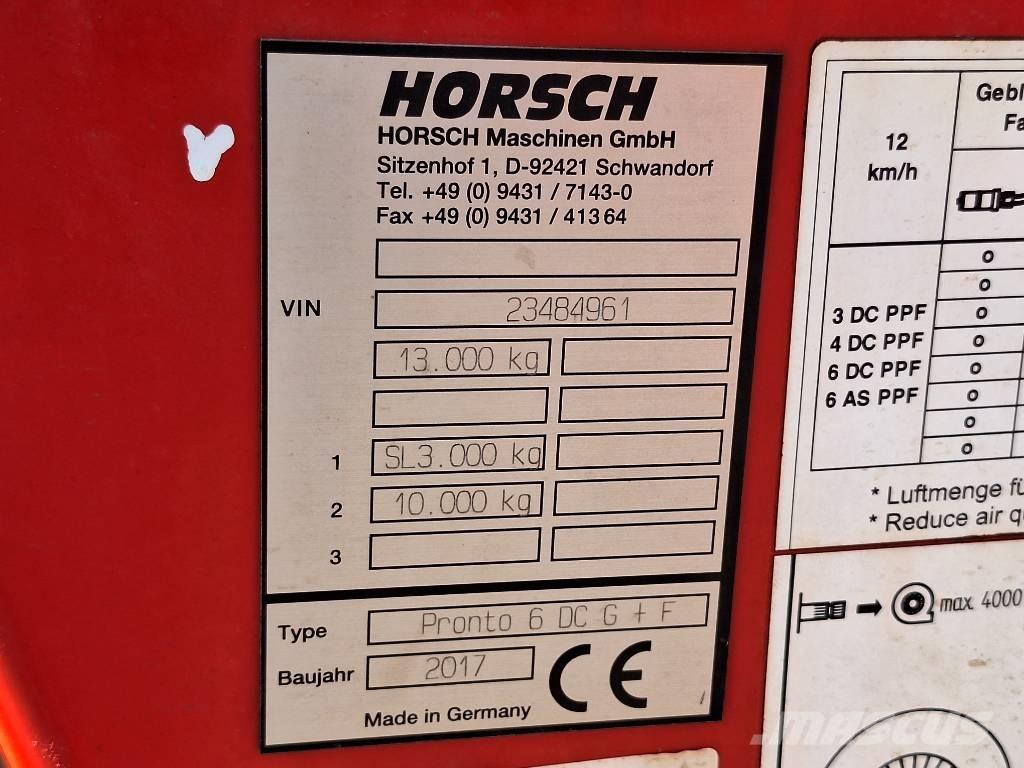 Horsch Pronto 6 DC Siewniki