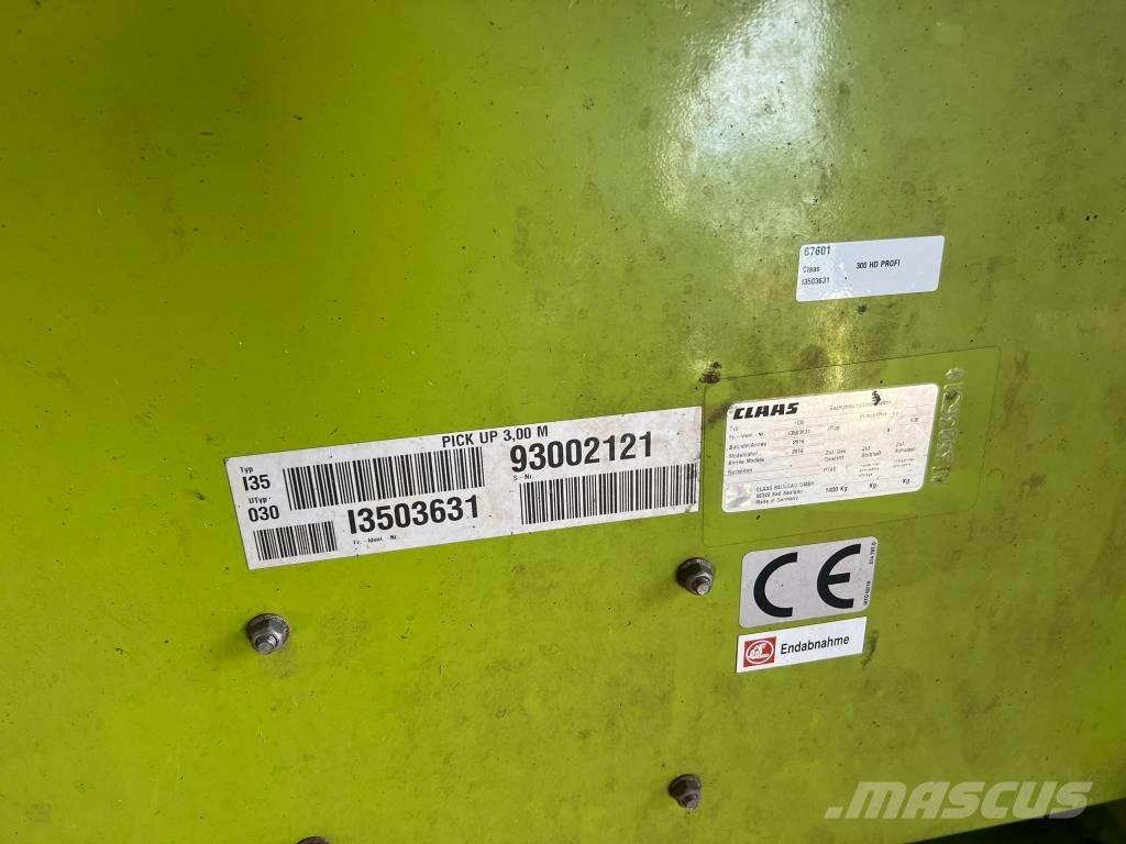 CLAAS PU 300 HD Inny sprzęt paszowy