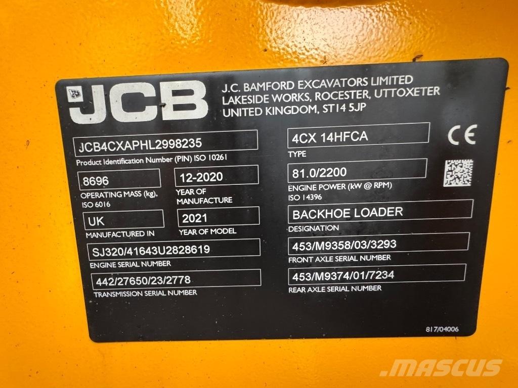 JCB 4 CX 14 Koparko-ładowarki