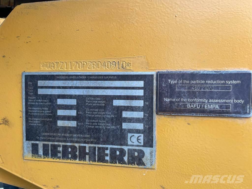 Liebherr L580 Ładowarki kołowe