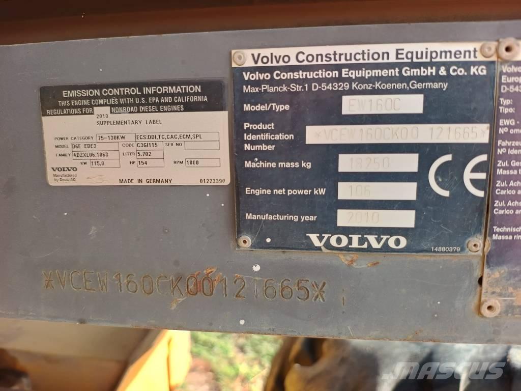Volvo EW 160 C Koparki kołowe