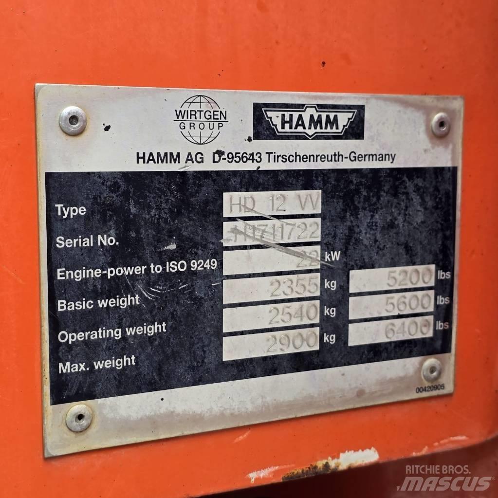 Hamm HD 12 VV Walce dwubębnowe