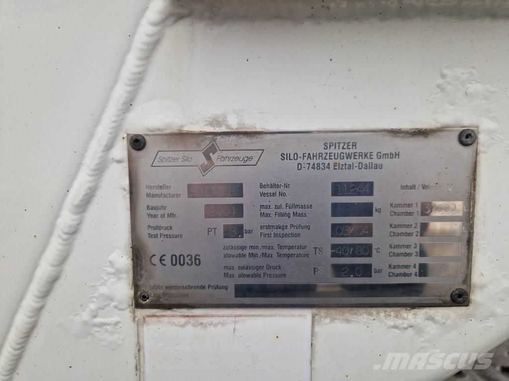 Spitzer SF 2737/2 P Naczepy cysterna