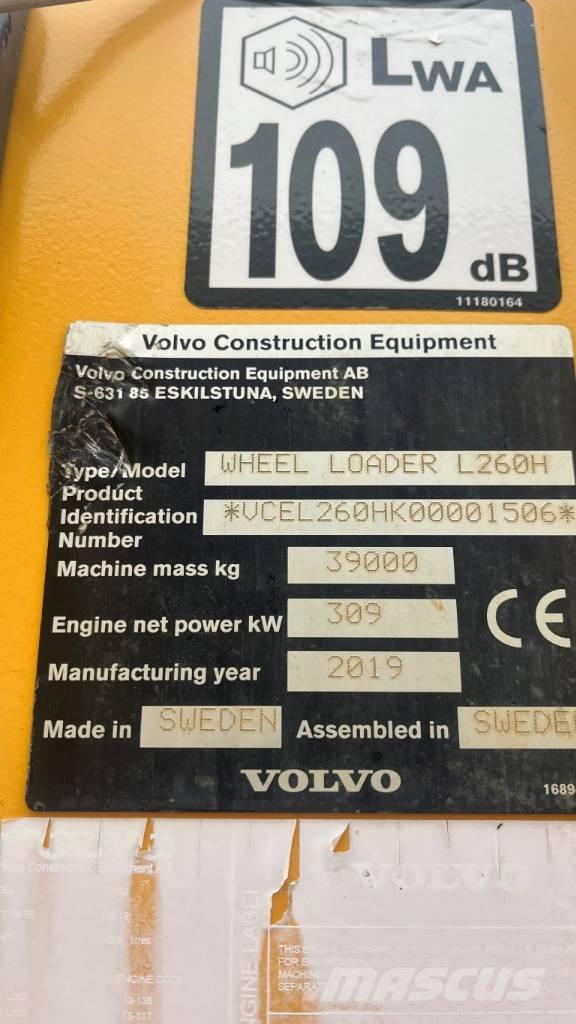 Volvo L260H Ładowarki kołowe