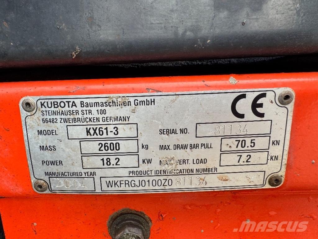 Kubota KX 61-3 Minikoparki
