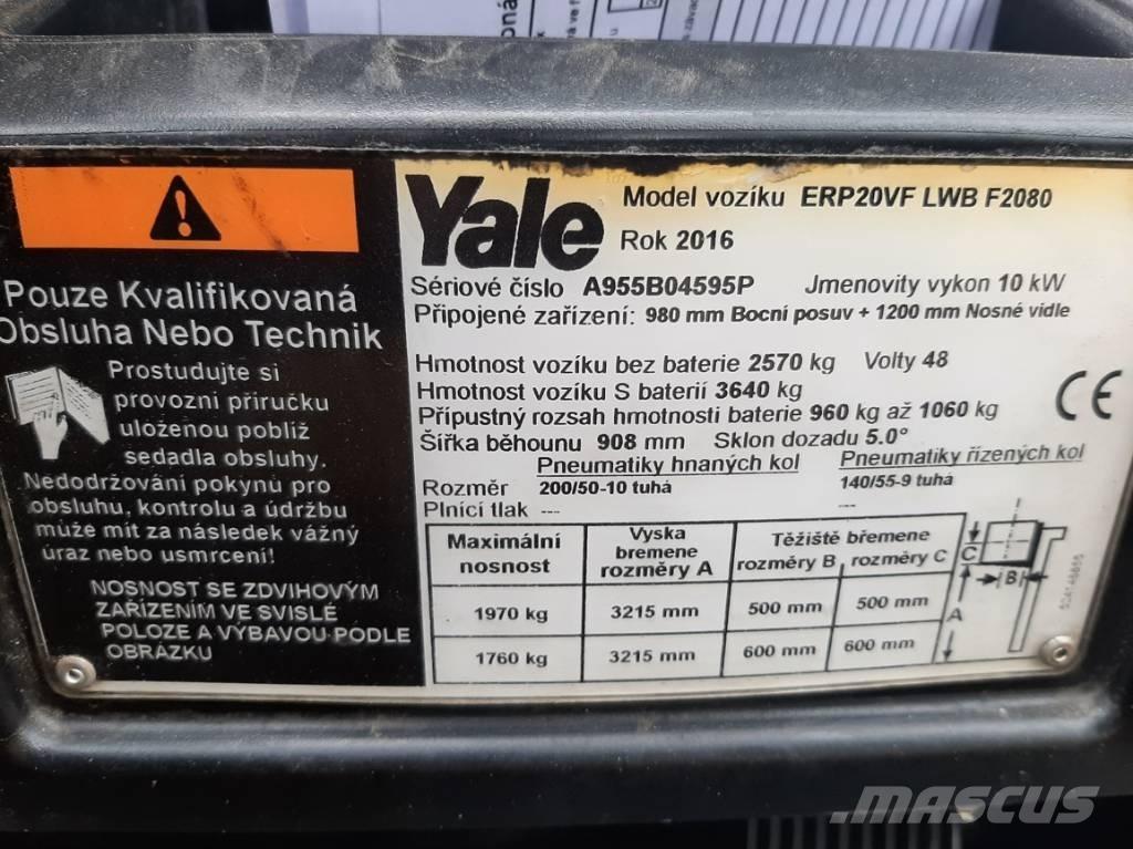 Yale ERP20VF LWB Wózki elektryczne