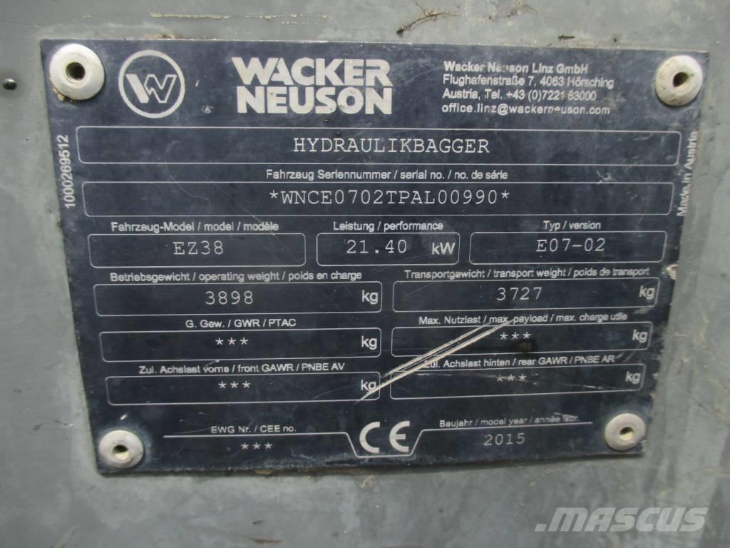 Wacker Neuson EZ 38 Koparki gąsienicowe