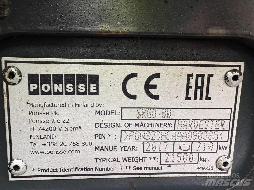 Ponsse Ergo 8W Harwestery