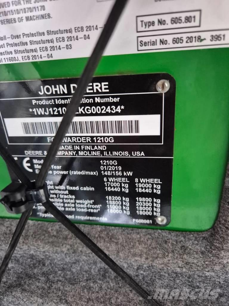 John Deere 1210 G Forwardery