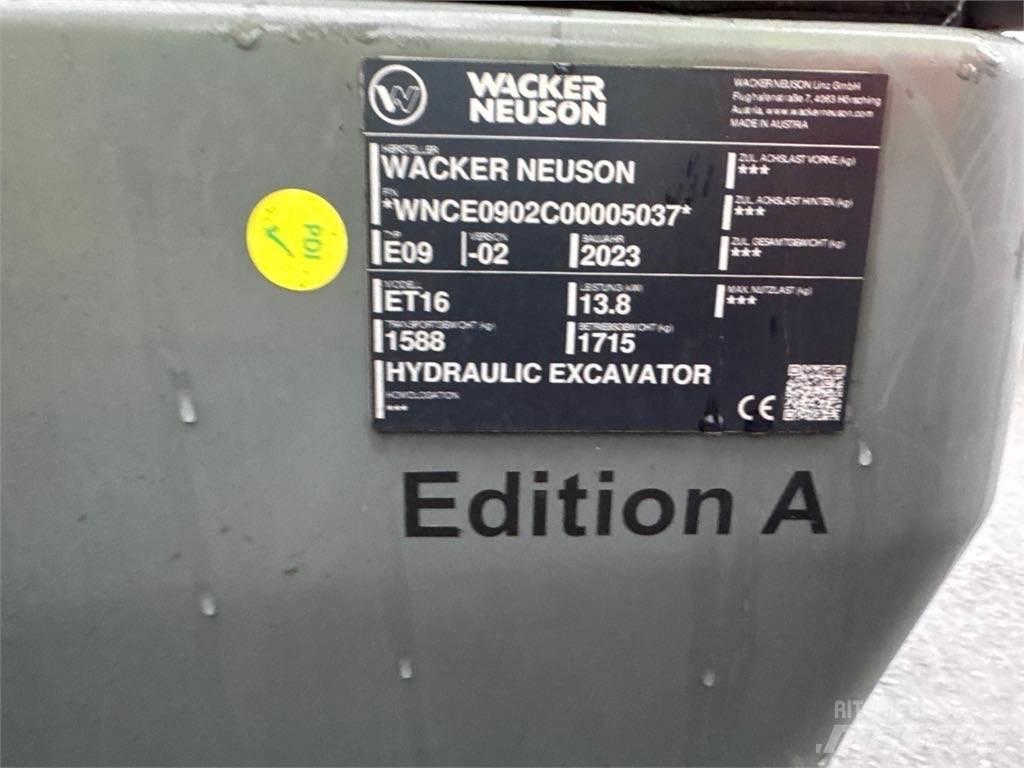 Wacker Neuson ET16 Koparki gąsienicowe