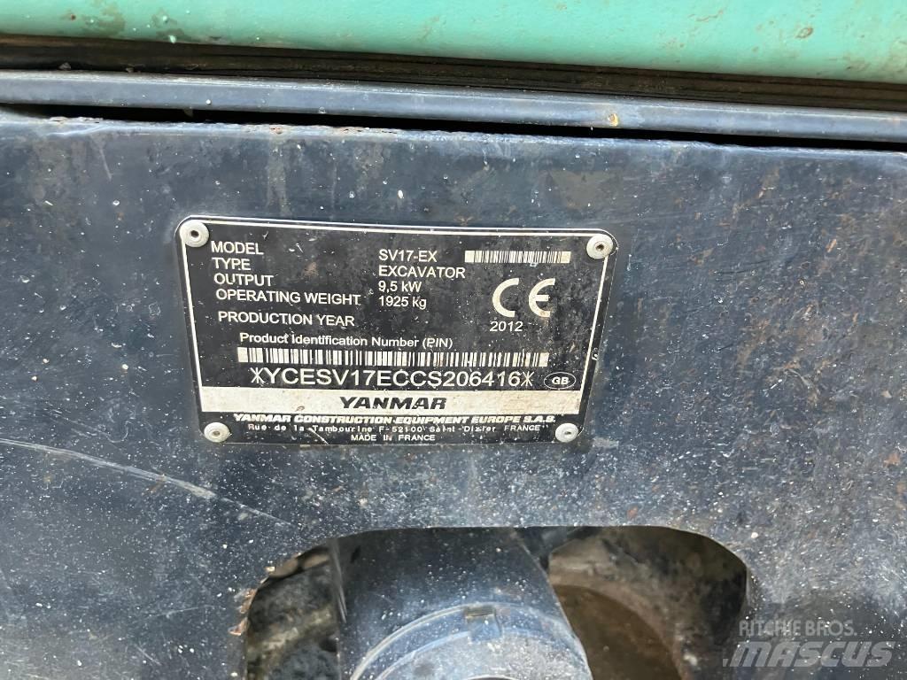 Yanmar SV 17 EX Minikoparki