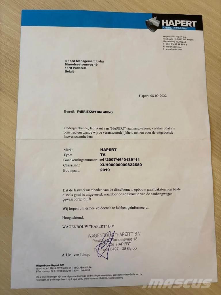 Hapert LF2 Przyczepy do transportu samochodów