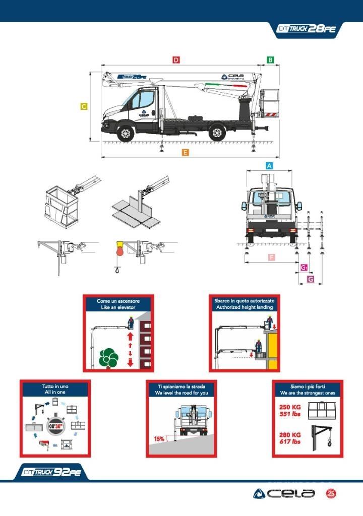 Cela DT 28 truck FE Podnośniki koszowe