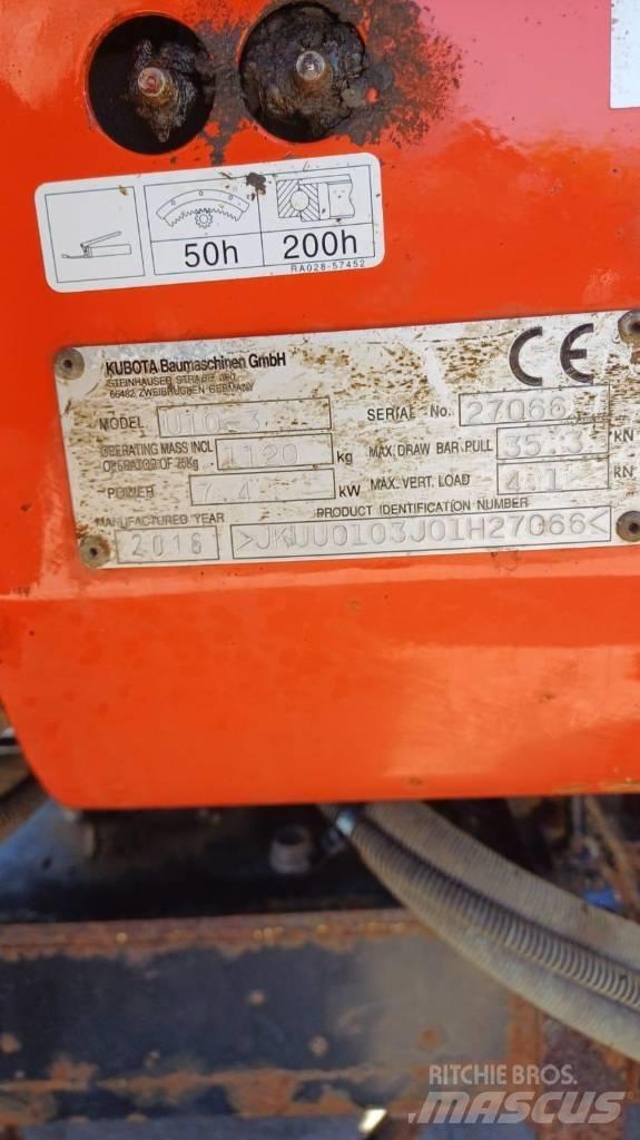 Kubota U10-3 Minikoparki