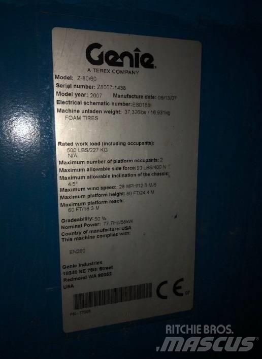 Genie Z 80/60 Podnośniki przegubowe