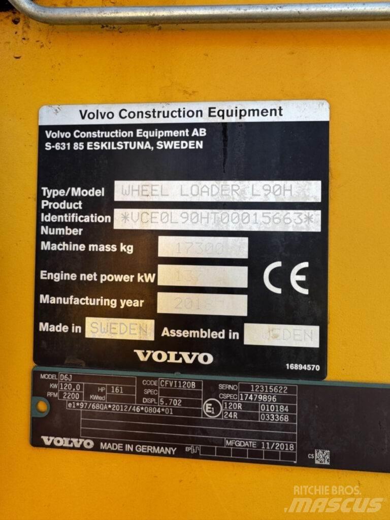 Volvo L90H Ładowarki kołowe