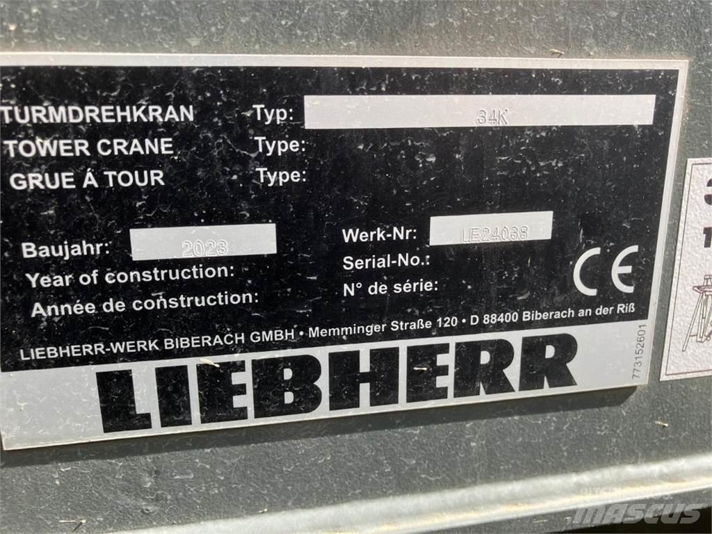 Liebherr 34K Żurawie wieżowe