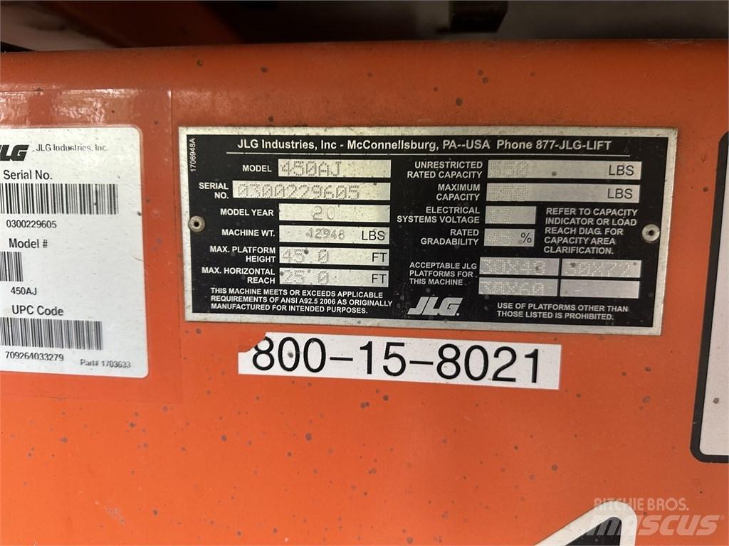 JLG 450 AJ Podnośniki przegubowe